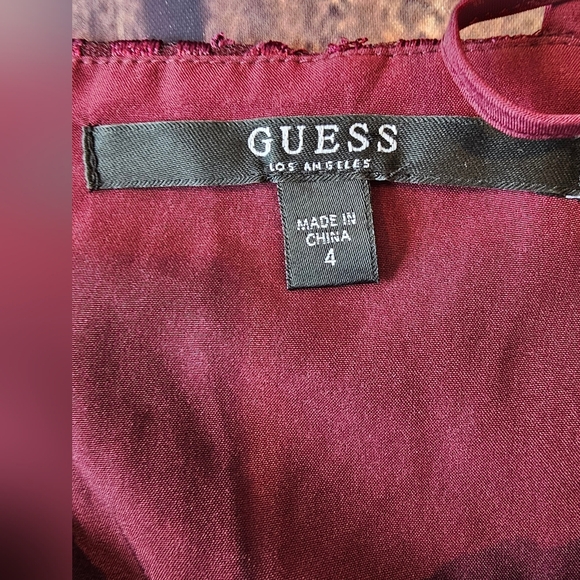 GUESS Size 4 Gianni Embroidered Mesh I set Dress Whimsygoth Witchy Vampcore Goth - Picture 6 of 11